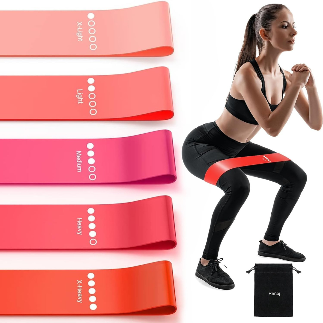 Resistance Bands for Working Out, Elastic Exercice Loop Bands for Physical Therapy, 5 pcs set